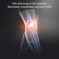 thumbnail image 4 of HX03 1 Pair Sports Protective Knee Pad 3D Weaving Elastic Running Fitness Knee Guard Sleeve - Black, 4 of 5