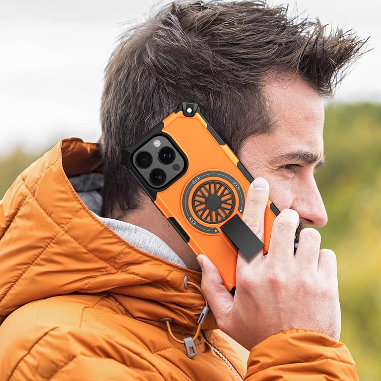 Tech Circle Cool Shockproof Magnetic Phone Case for iPhone 15 Pro Max with Kickstand, Compatible with MagSafe and Wireless Charging, Rotating Spinner Tech Circle Cool Shockproof Magnetic Phone Case for iPhone 15 Pro Max with Kickstand, Compatible with MagSafe and Wireless Charging, Rotating Spinner