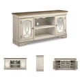 thumbnail image 2 of Signature Design by Ashley Realyn 74" TV Stand in Chipped White and Brown, 2 of 10