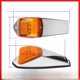 thumbnail image 1 of Luces de señalización para cabina de camión, 17 luces LED para techo superior con base cromada, luces para remolque de camión, 1 of 2