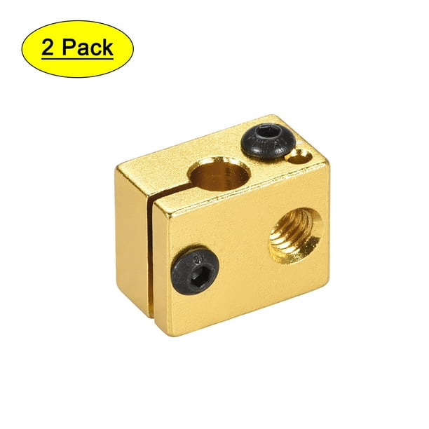 Aluminum Extruder Heater Block Fit For V6 3d Printer Gold Tone 2pcs Walmart Com Walmart Com Aluminum Extruder Heater Block Fit For V6 3d Printer Gold Tone 2pcs Walmart Com Walmart Com