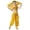 Yellow, variant on Kids Girls Belly Dance Halter Top Pants Costume Set Sequin Indian Dance Outfit with Head Veil Waist Chain and Bracelets