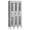 Gray, variant on 12" Wide Single Tier Vented Metal Locker - 3 Wide - 6 Feet High - 12 Inches Deep - Gray - Assembled