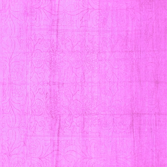 Ahgly Company Indoor Square Abstract Purple Modern Area Rugs, 6' Square