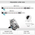 thumbnail image 5 of Frusde Airtag Cat Collar with Bell Safety Buckle Adjustable Kitten Collars with Air Tag Holder for Small Pets Cats-White, 5 of 5
