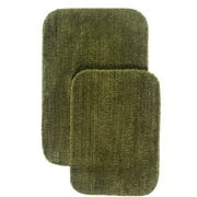 Mainstays Harvest Bath Rug 2-Piece Set, Green Chili