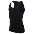 thumbnail image 4 of Hansber Adult Man Sleeveless Swim Tank Top Quick Dry Sports Rash Guard Tee Shirt Fitness Vest Black M, 4 of 5
