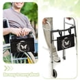 thumbnail image 3 of Jiueut Butterfly Moon Wheelchair Armrest Side Hanging Storage Bag Power Wheelchair Pouch Side Pocket for Women Easy to Install Carry Bags for Side of Wheelchair, 3 of 7