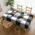 thumbnail image 2 of Rectangle Table Cloth, Large Black and White Buffalo Plaid Resistant Washable Tablecloth Decorative Table Cover for Dining, Indoor and Outdoor, 2 of 6