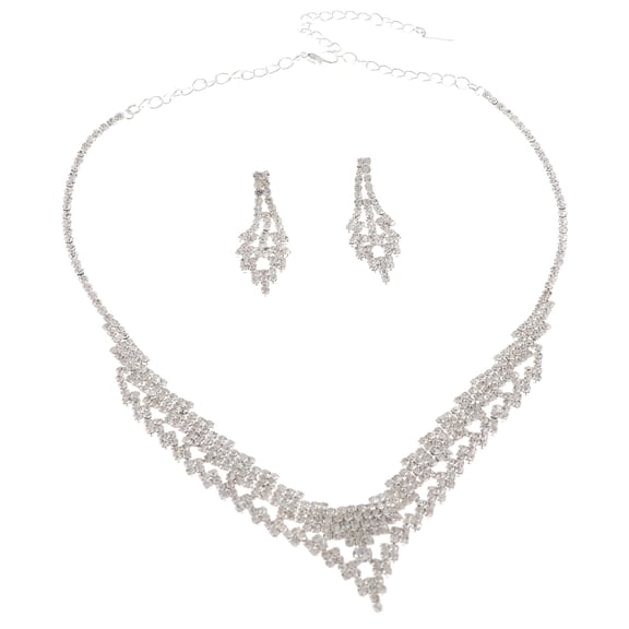 Rhinestone Necklace Set