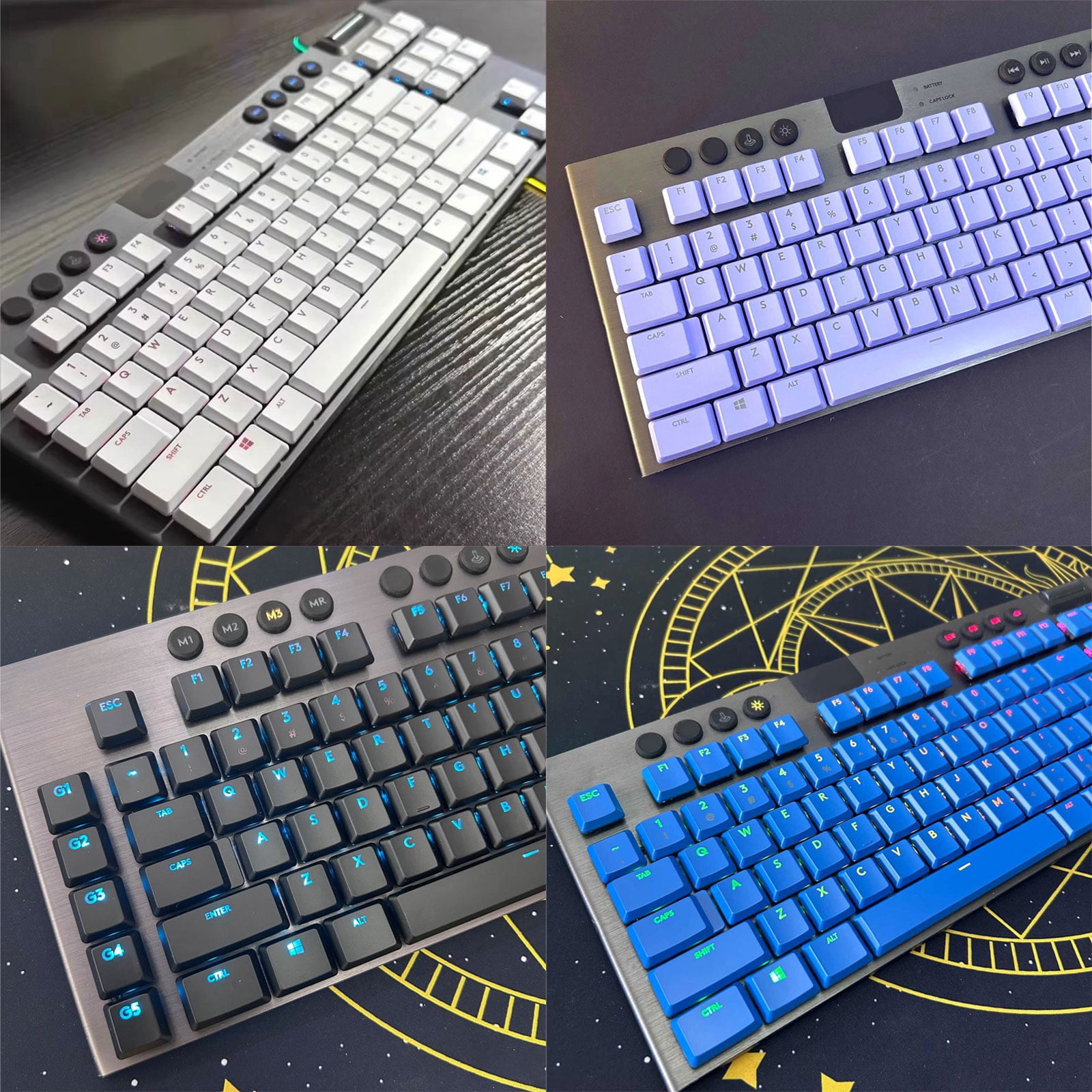 ABS Replacement Keycaps for G915/G913/G815/G813 Gaming Keyboard Accessories Colorfast Construction