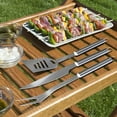 thumbnail image 6 of Home-Complete 7-Piece Stainless-Steel BBQ Cooking Utensils Set with Case, 6 of 8