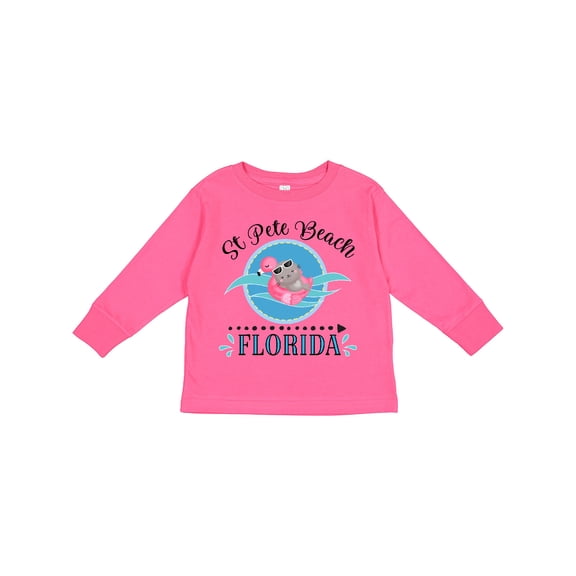 Inktastic St Pete Beach Florida Vacation Girls Long Sleeve Toddler T-Shirt