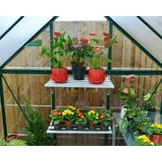 Palram - Canopia Hybrid 6' x 4' Polycarbonate/Aluminum Walk-In Greenhouse – Green - with Roof Vent