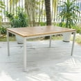 thumbnail image 3 of Carolina Classics Braylee 4 Pc Outdoor Dining Set in Natural White, 3 of 13