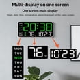thumbnail image 2 of Multifunctional Decorative LED Digital Wall Clock, Large Digital Wall Mount Clock, Modern LED Digital Wall Clocks with Indoor Temp, Date, Time, Alarm, Brightness Adjustable, for Home Office (1PCS*C), 2 of 7