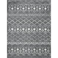 thumbnail image 3 of Wembley Shag Contemporary Shag Thick Medium Gray and White Area Rug, 8' x 10', 3 of 7