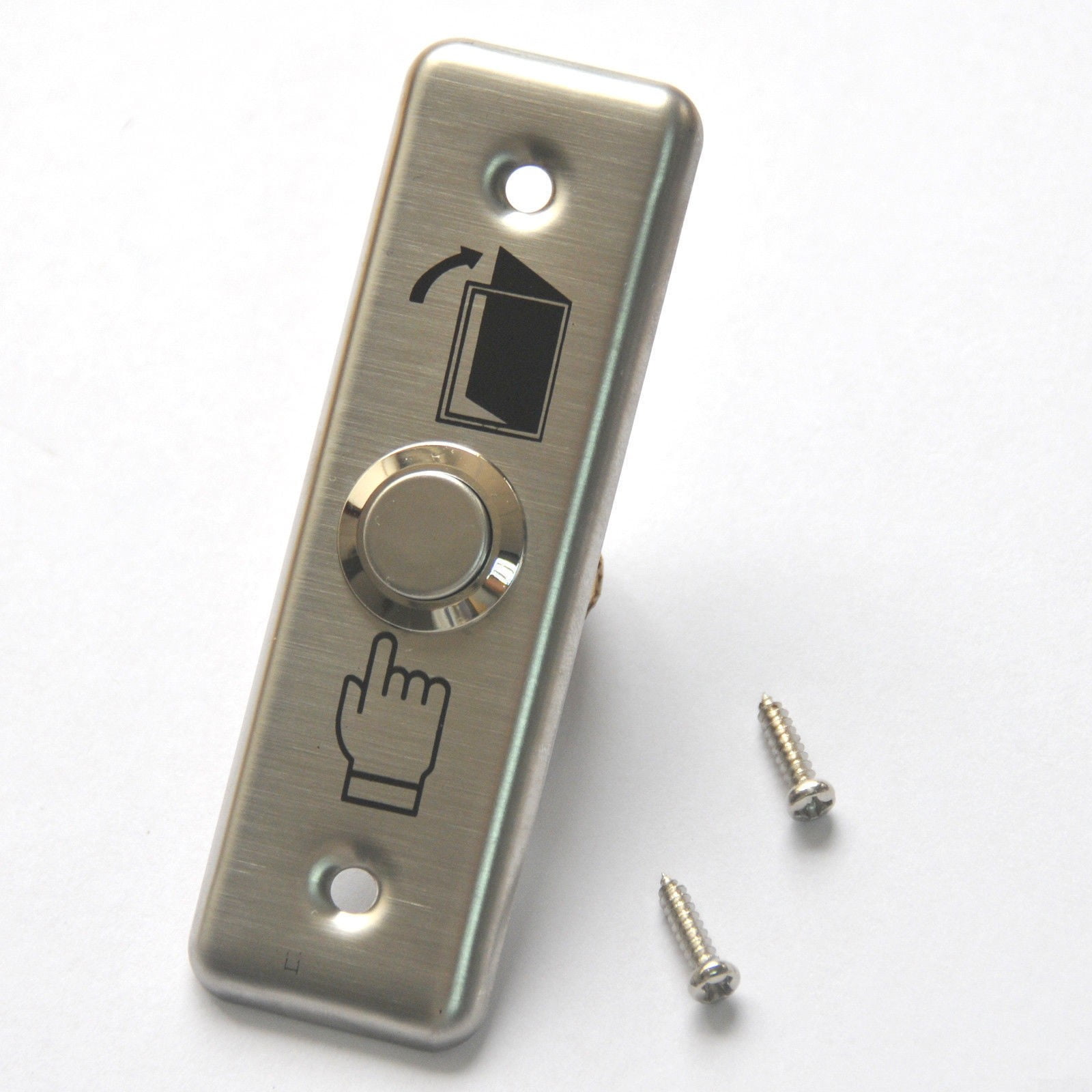 2pcs Stainless Steel Door Exit Push Release Button Switch Access Control 