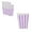 Purple, variant on Qiweii Striped Popcorn Boxes Birthday Party Food Packaging Cartons Disposable Snack Containers for Home Events
