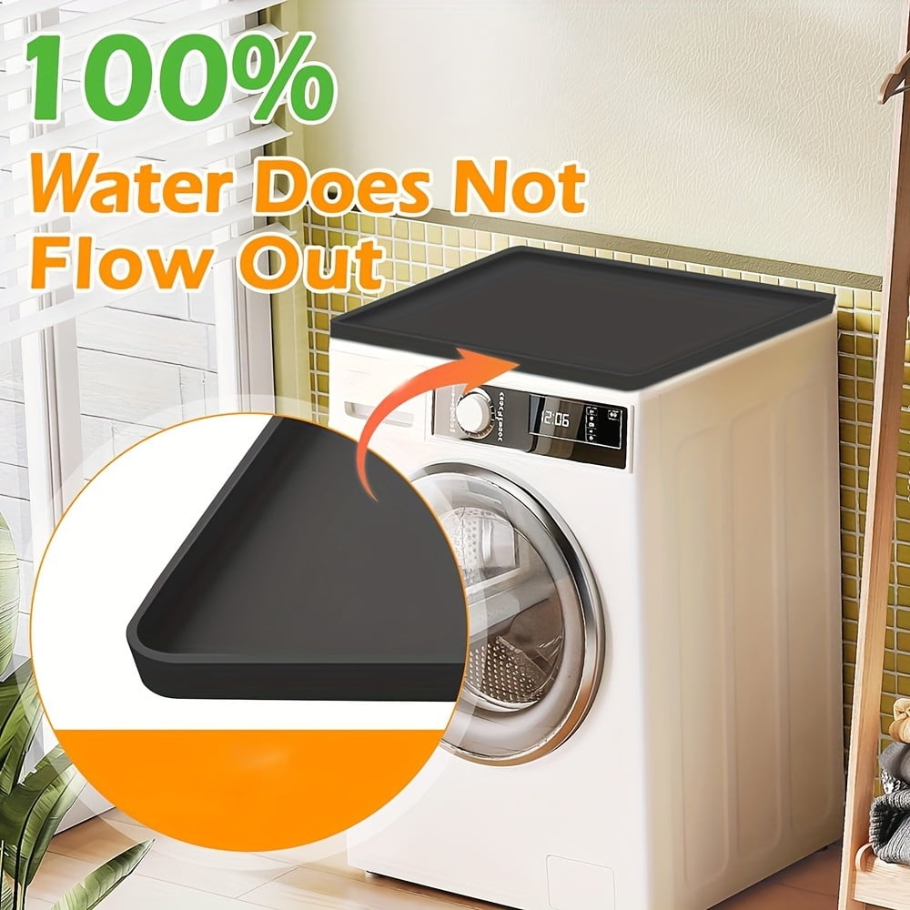 Washing machine storage mat, non-slip and waterproof washing machine dryer top cover, waterproof washing machine cover, washing machine protective mat, washing machine dryer top protective mat