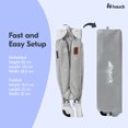 thumbnail image 4 of hauck Sleep N Play Center Portable Travel Cot w/Bassinet & Playpen, Stars Grey, 4 of 5