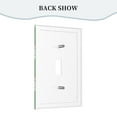 thumbnail image 4 of ZICANCN Outlet Covers Wall Plate, Green Simple Floral Light Switch Cover Decorative, Duplex Toggle Combo 1-Gang, 4 of 9