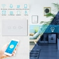 thumbnail image 2 of WiFi Smart Touch Panel Light Switch Smart Switch Supports Voice Control Mobile APP Control Touch, 2 of 8