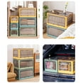 thumbnail image 3 of Household Clothes Quilt Storage Box Folding Plastic Transparent Storage Toys Clothing Sorting Boxes, 3 of 5
