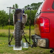 Black Widow 400 lb Dirt Bike and eBike Hitch Carrier w/ Ramp, Non-Folding for Truck/SUV