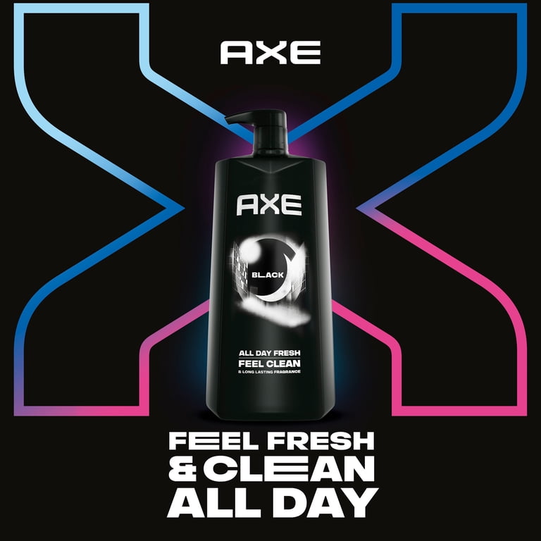 AXE Body Wash 12h Refreshing Scent Cleanser Black Frozen Pear