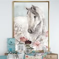 thumbnail image 2 of Designart - Aquarelles Chevaux Sauvages Roses II - Toile Encadrée Style Ferme, 2 of 3