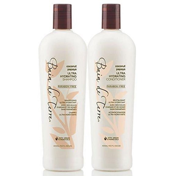 Bain de Terre Coconut Papaya Ultra Hydrating Shampoo & Conditioner 13.5 oz