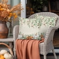 thumbnail image 4 of Outdoor Waterproof Pillow Covers Orange Pumpkin Fall Thanksgiving Decorative Throw Pillow Protectors for Patio Sofa Garden Couch,20x12in 2 Pack, 4 of 9