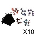 thumbnail image 1 of 10x Dados Poliédricos de 35 Piezas, Dados de Doble Color para Mazmorras Y Dragones D20 D12 D10 D8 D6 D4, Dados de de 16mm, 1 of 8