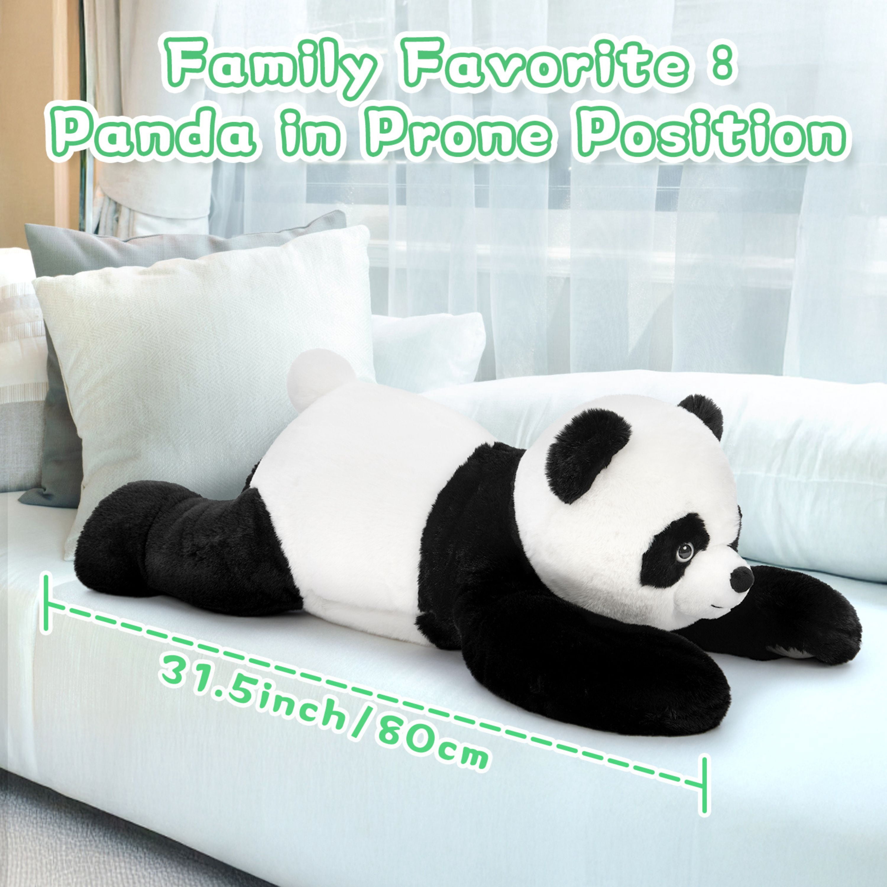 Muiteiur Panda Plush Toy 31.5" Weighted Panda Stuffed Animal