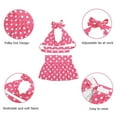 thumbnail image 3 of BaiTrend Dog Bikini Swimsuit Summer Puppy Bathing Dress Beach Clothes Cat Costume for Puppy Dog Cat M Pink Polka dots, 3 of 5
