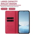 thumbnail image 3 of For Google Pixel 10 / Pixel 10 Pro 6.3" 【RFID Blocking 】Protective Purse Case Double Butterfly Strong Magnetic Attachment/Closure, Card Slots/Pocket, PU Leather Flip Wallet Case,Red, 3 of 7