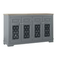 thumbnail image 4 of FESTIVO Farmhouse Buffet Cabinet with Glass Doors and Adjustable Shelves - Gray, 4 of 6