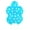 Baby Blue/White, variant on PMU Polka Dot Balloons 11in Premium Baby Blue with All-Over print white Dots Pkg/12