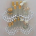 thumbnail image 4 of 1pc Wall Mounted Bathroom Shelf, Shower Caddy Rack, No Punching Triangle Storage Rack For Bathroom Kitchen, Bathroom Accessories, 4 of 4