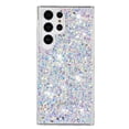 thumbnail image 4 of Allytechgroup Glitter Bling Phone Case for Samsung Galaxy S24 Ultra, Slim Fit Shockproof Anti-Scratch Perfect Phone Case for Girls and Women, White, 4 of 5