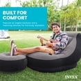 thumbnail image 4 of Intex 68564E Inflatable Ultra Lounge Chair With Cup Holder And Ottoman Set, Gray, 4 of 6
