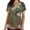Army Green#04, variant on Rciityk V-Neck Scrub Tops for Women Casual Short Sleeve Working Uniform Summer Printed Scrub T Shirts Medicals Nursing Scrub Shirts with Pockets