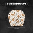thumbnail image 5 of Goofa Squirrel And Leaves Pattern 2 PCS Car Headrest Cover, Headrest Protector,Universal Interior Car Accessories, 5 of 6