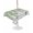Gray, variant on Outdoor Tablecloth with Umbrella Hole for Patio/Picnic/Party/Camping, Spring Plants Waterproof Table Cloth Square Cover Washable, Watercolor Leaves Birds Flowers Gray Plaid (54"x 54")