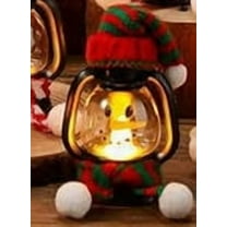 karymi Mini Snowman Lantern with Hat Scarf LED Light Up Holiday Decor for Indoor Outdoor Christmas Christmas Decor