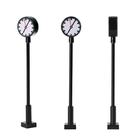 

SUNFEX 3Pcs N Gauge Station Clock Simple Finished Model Model Lamp Light Bonsai Decor