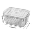 thumbnail image 2 of Refrigerator Storage Containers for Fresh Vegetables Fruits and Eggs with Secure Sealed Locking Lid Design, 2 of 2