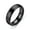 Black,4mm, variant on 4mm/6mm Black/Blue/Gold Titanium Steel Brushed Band Men's Women's Ring Size 6-12