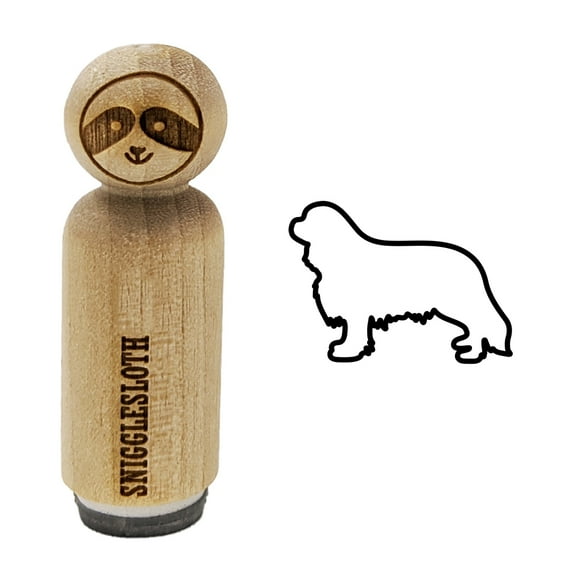 Cavalier King Charles Spaniel Dog Outline Rubber Stamp for Scrapbooking Crafting Stamping - Mini 1/2 Inch